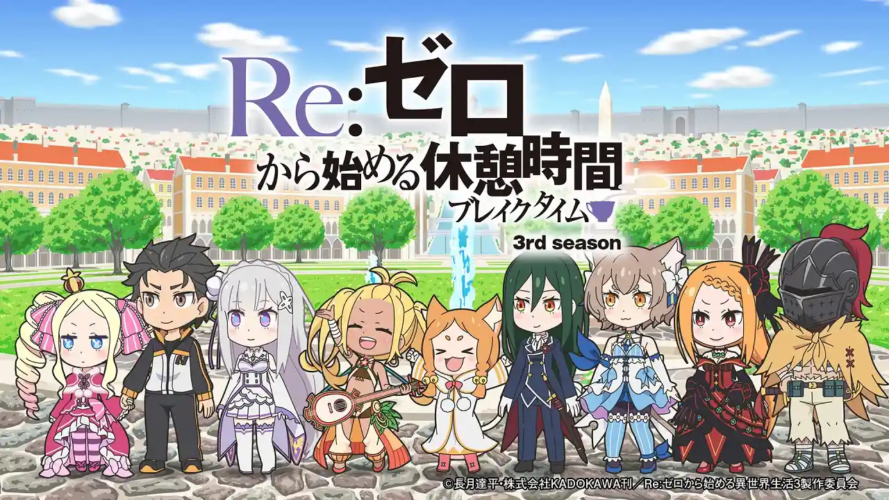 Аниме Re:Zero. Перерыв с нуля 3 сезон Постер